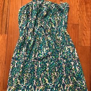 Lilly pulitzer bathing suit strapless cover